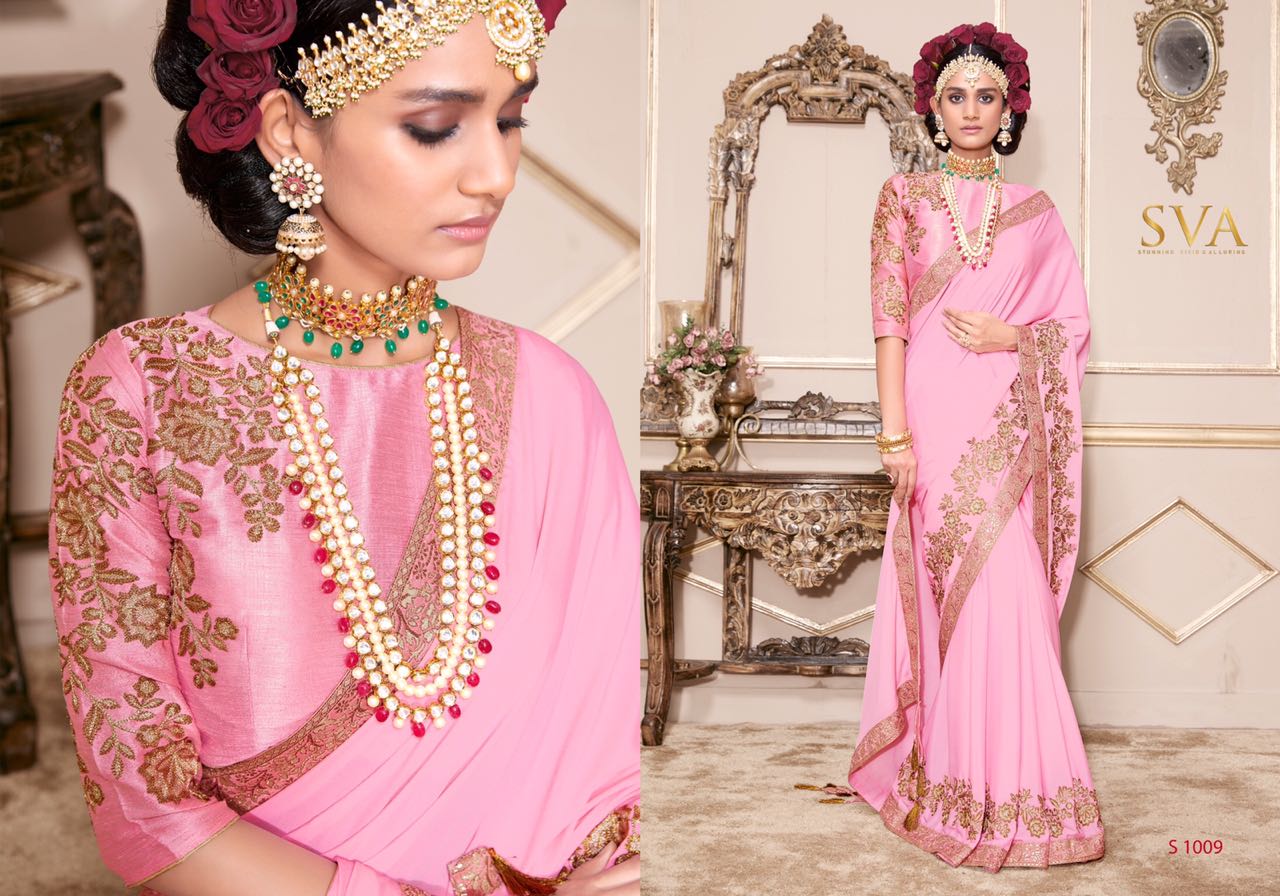Noor By Sva 51001 Series Fancy Party Wear Saree Catlog Wholesale Dealer And Supplier Surat