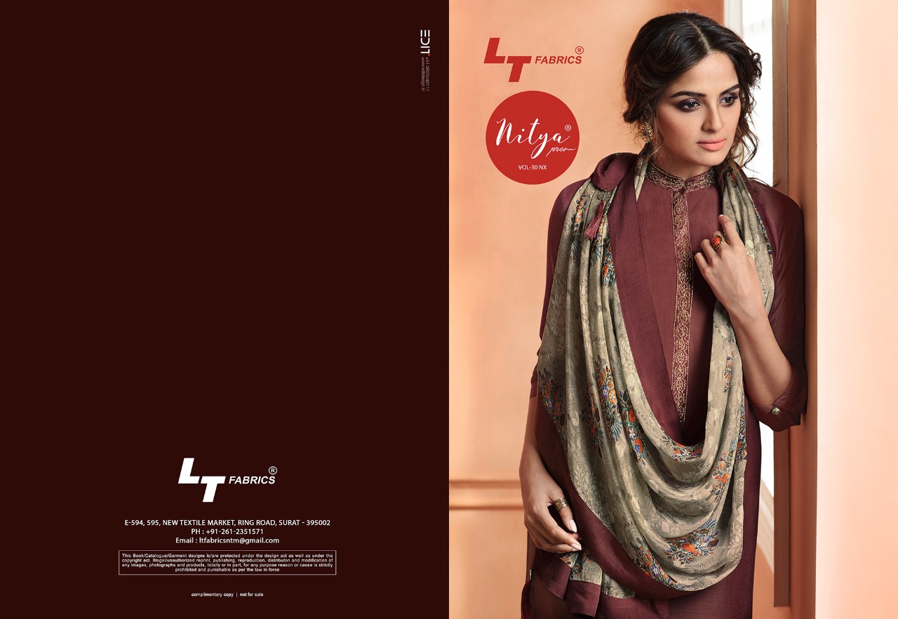 Nitya Nx Vol 30 By Lt Fabrics Readymade Wear Kurti With Stole Manufacturing