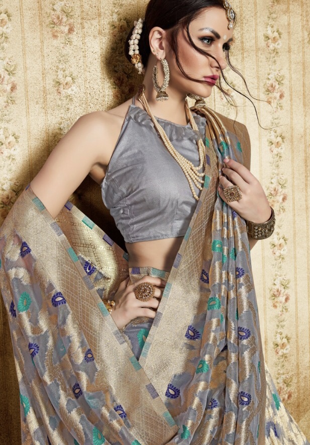 Roliana By Yadunandan Fashion 29121 Series Designer Party Wear Pure Nylon Organza Silk Saree Catlog ...