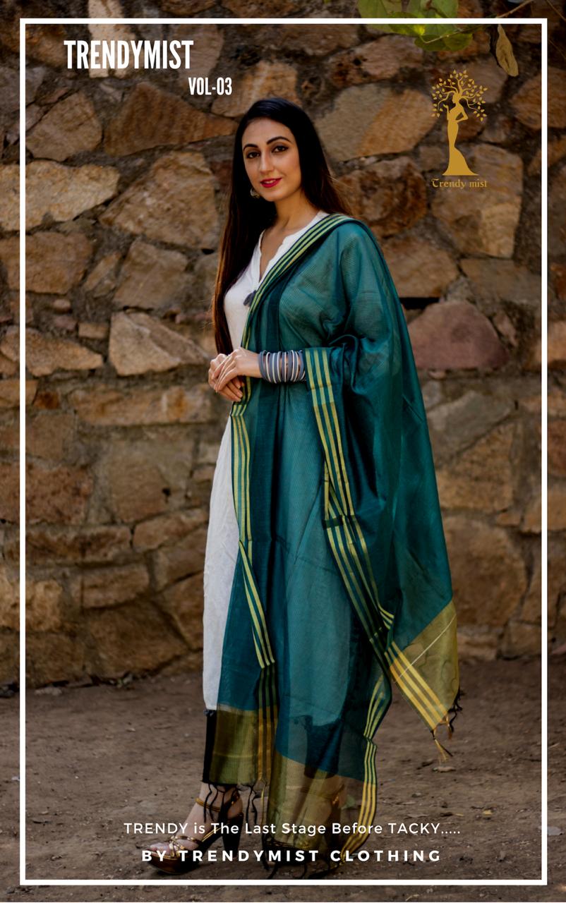 Trendymist Vol 03 By Trendy Mist Fancy Pure Banarsi Silk Dupatta Collection Wholesale Dealer Surat