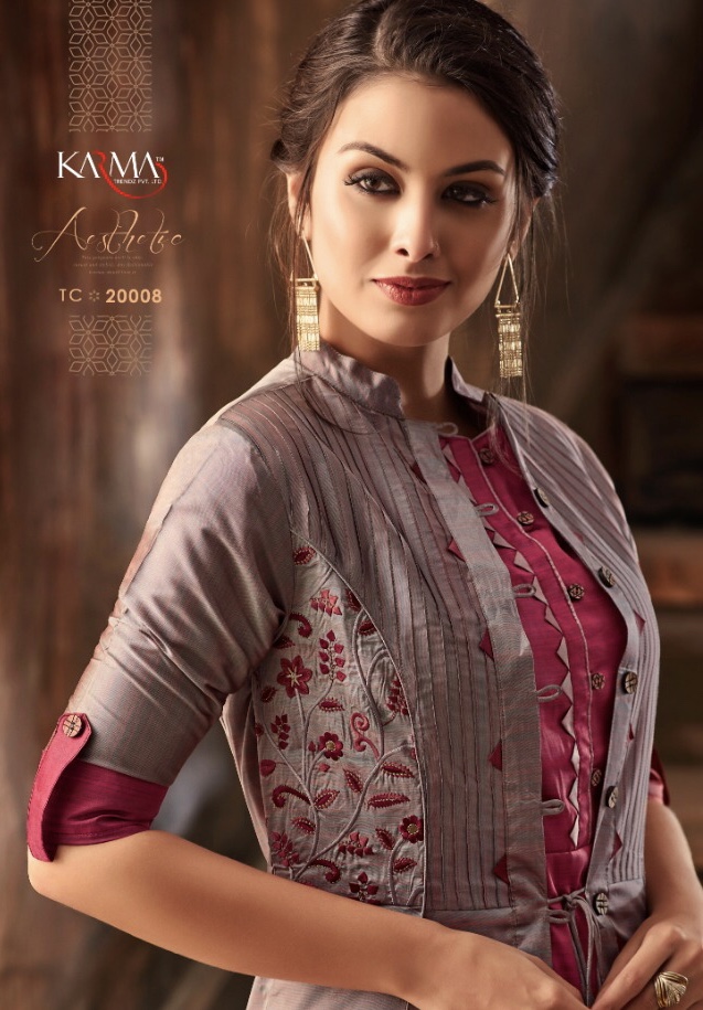 Tucute Vol 20 By Karma 20007 Series Fancy Designer Pure Silk Gown Suit Collection Wholesaler Surat