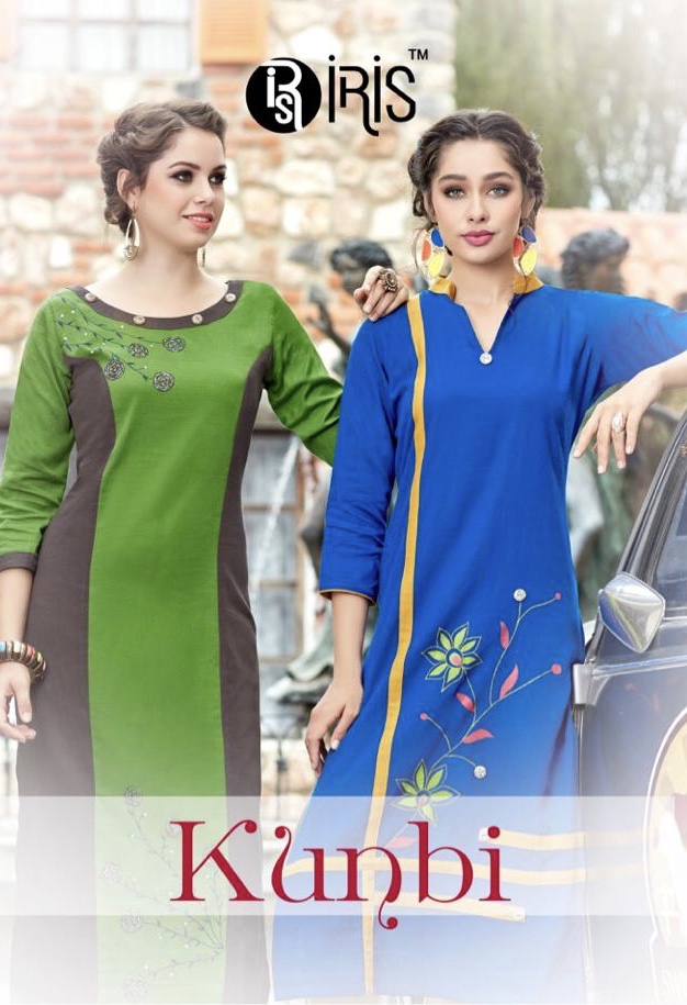 Kunbi By Iris 50 Series Fancy Lawn Cotton Kurti Collection Wholesaler Surat