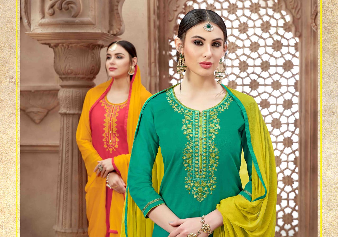 Kalarang Sparkle 151 Series Cotton Salwar Kameez Catlog Wholesale Dealer And Supplier Surat