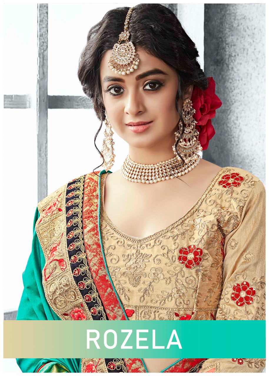 Rozela 29001 Series Fancy Designer Party Wear Saree Catlog Wholesale Dealer Surat