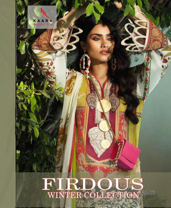 Firdous Digital Concept Vol 6 By Kaara Suits Manufacturer Traders Surat Gujrat