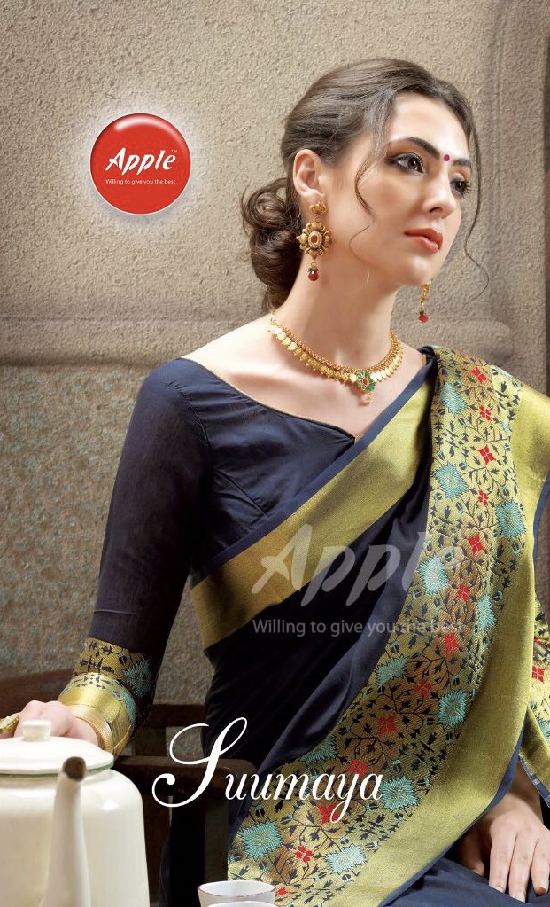 Apple Suumaya 09 Series Fancy Cotton Silk Saree Saller Surat