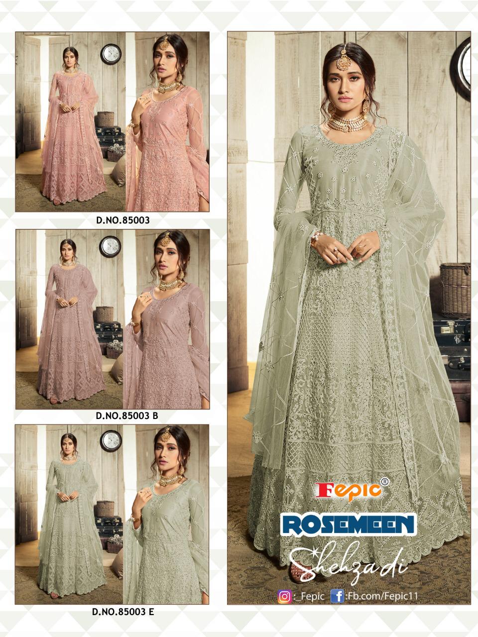 Rosemeen Shehzadi Blockbuster Vol 2 By Fepic Singles Available Wholesaler Supplier From Surat