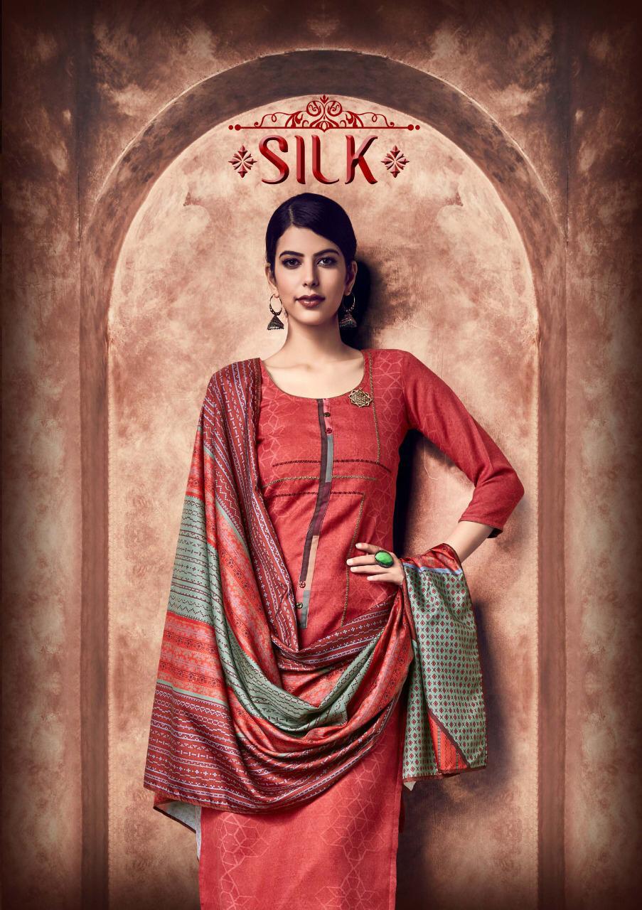 Silk By Sargam Prints 85001 Series Fancy Pashmina Printed Salwar Kameez Catlog Wholesale Dealer Sura...