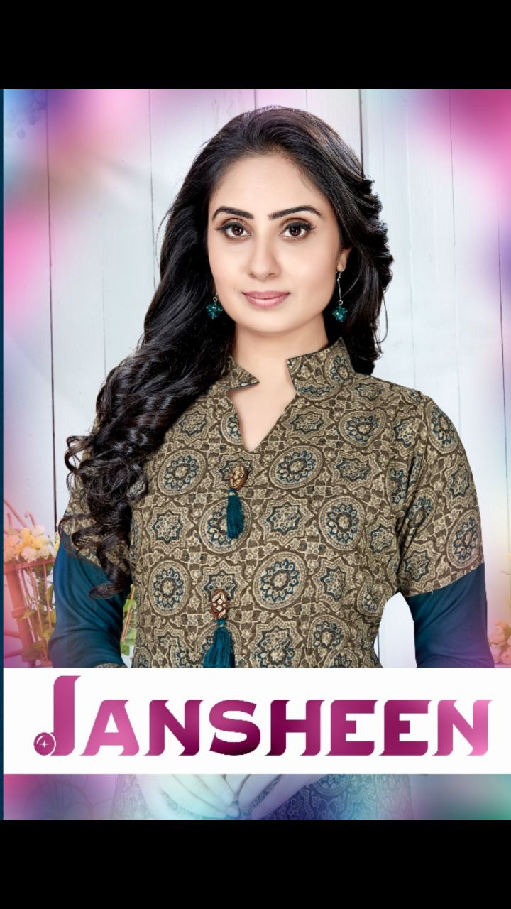 Vs Janseen 1001 Series Designer Reyon Kurti Dealer Surat