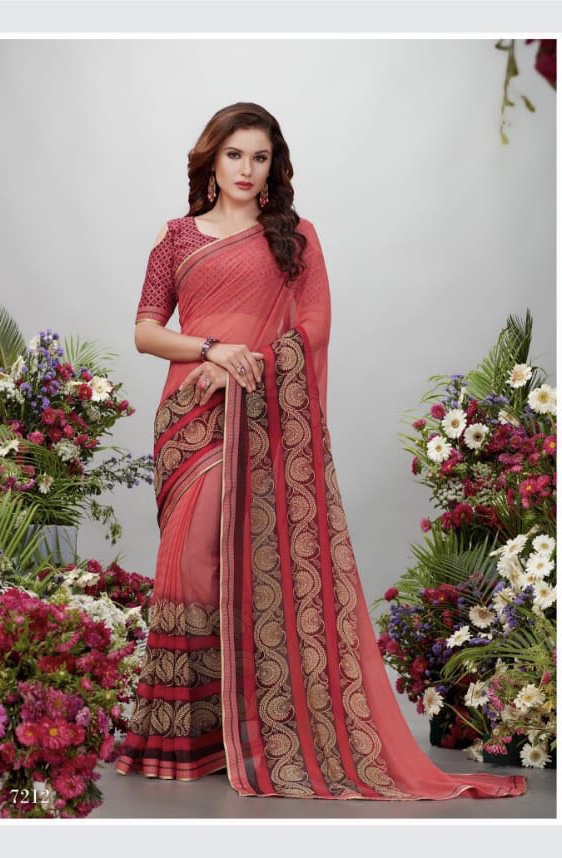 Kessi Maria Vol 3 7201 Series Fancy Georgette Printed Saree
