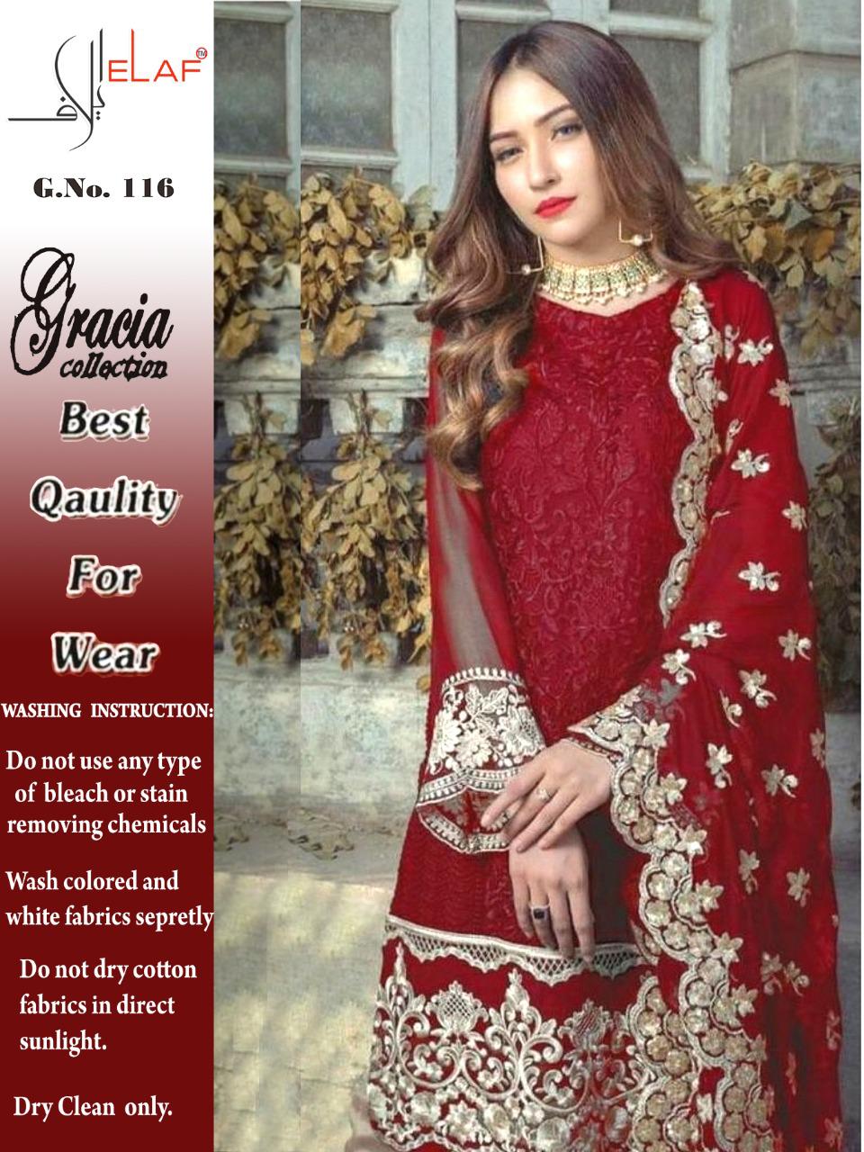 Gracia Collection D No 116 By Elaf By Galaxy Fab Singles Available Manufacturer Traders Surat Gujrat