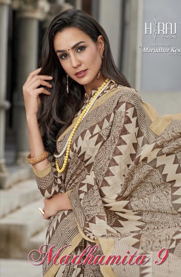 H Raj Madhumita Vol 9 1001 Series Fancy Printed Saree Catlog Wholesale Dealer And Supplier Surat