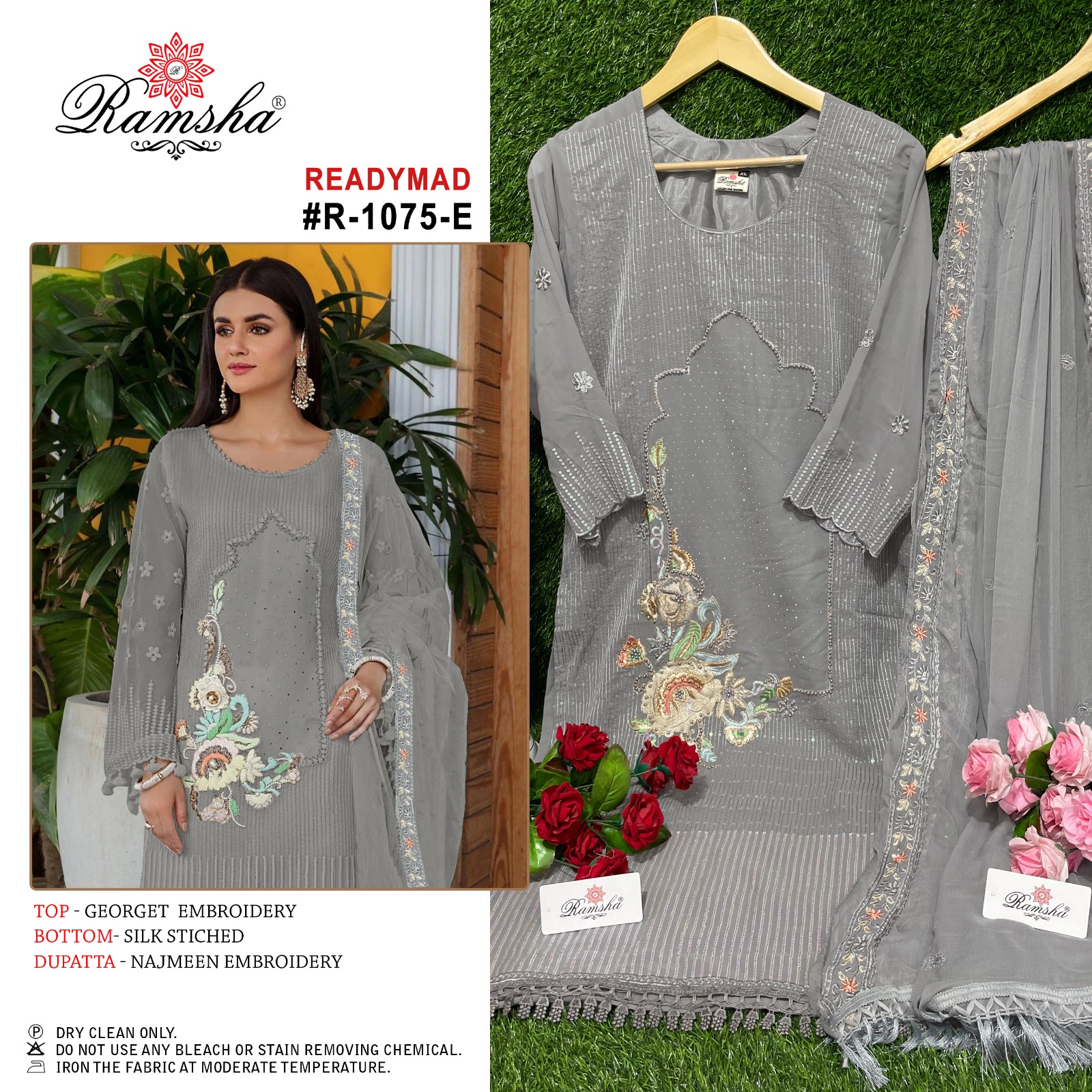 R 1075 Ramsha Suits Pakistani Suit Style