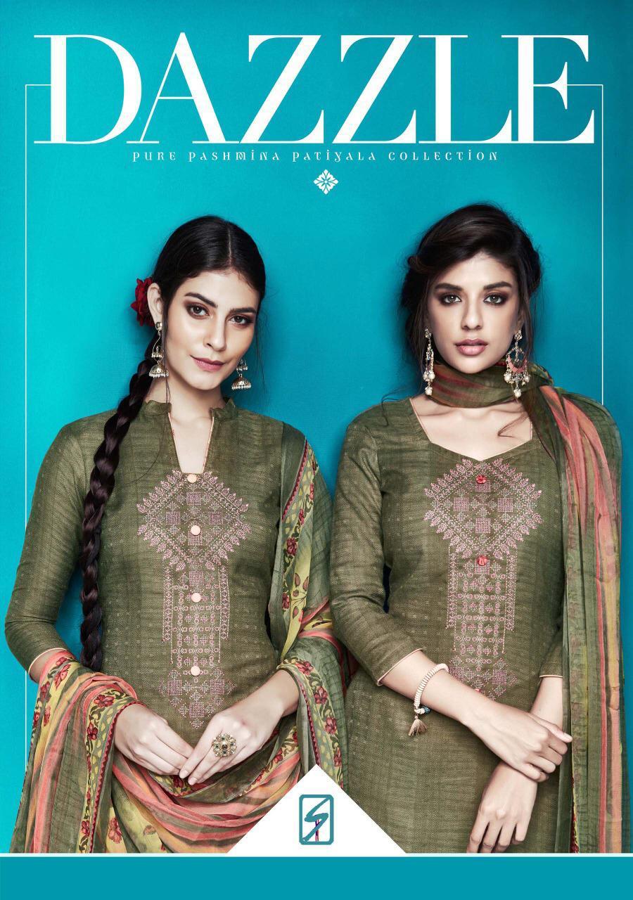Dazzle By Sargam Prints 91001 Series Fancy Pure Pashmina Salwar Catlog Wholesale Dealer Surat