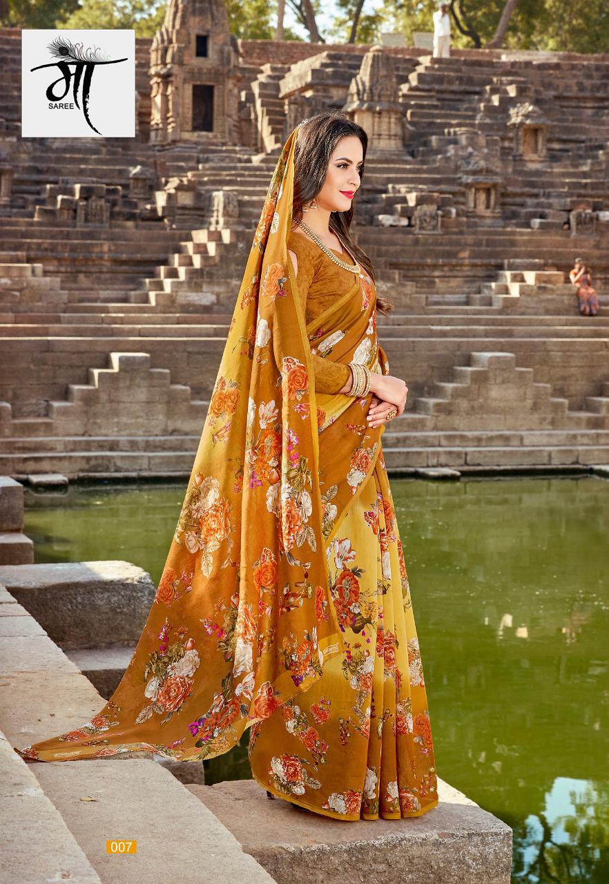 Maheshwari By Maa Saree 001 Series Fancy Heavy Linen Cotton Saree Catlog Wholesale Dealer Surat