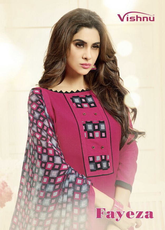 Vishnu Impex Fayeza 53001 Series Cotton Slub Suit Dealer