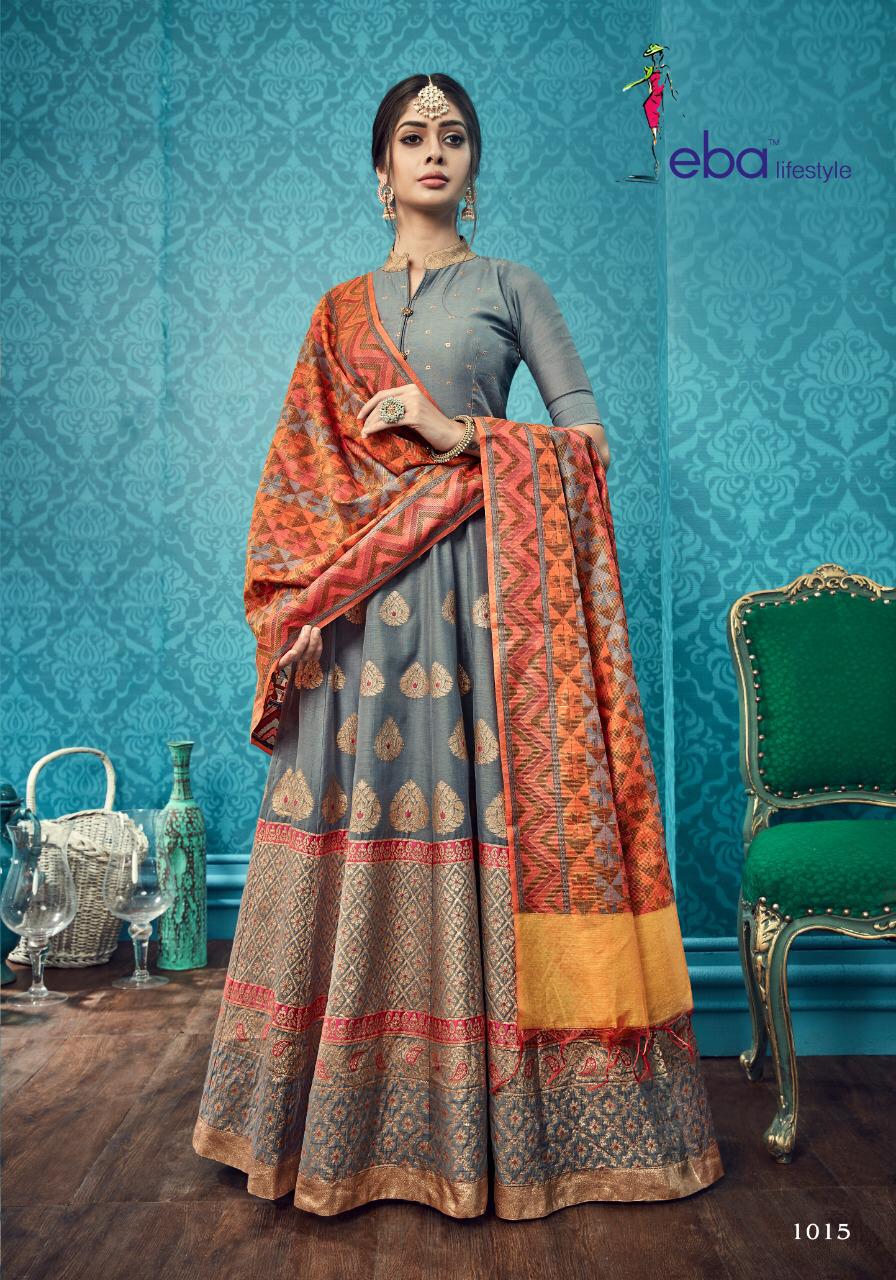 Neerja Vol 2 By Eba Lifestyle 1013 Series Party Wear Gown Suit Collection Wholesale Dealer Surat