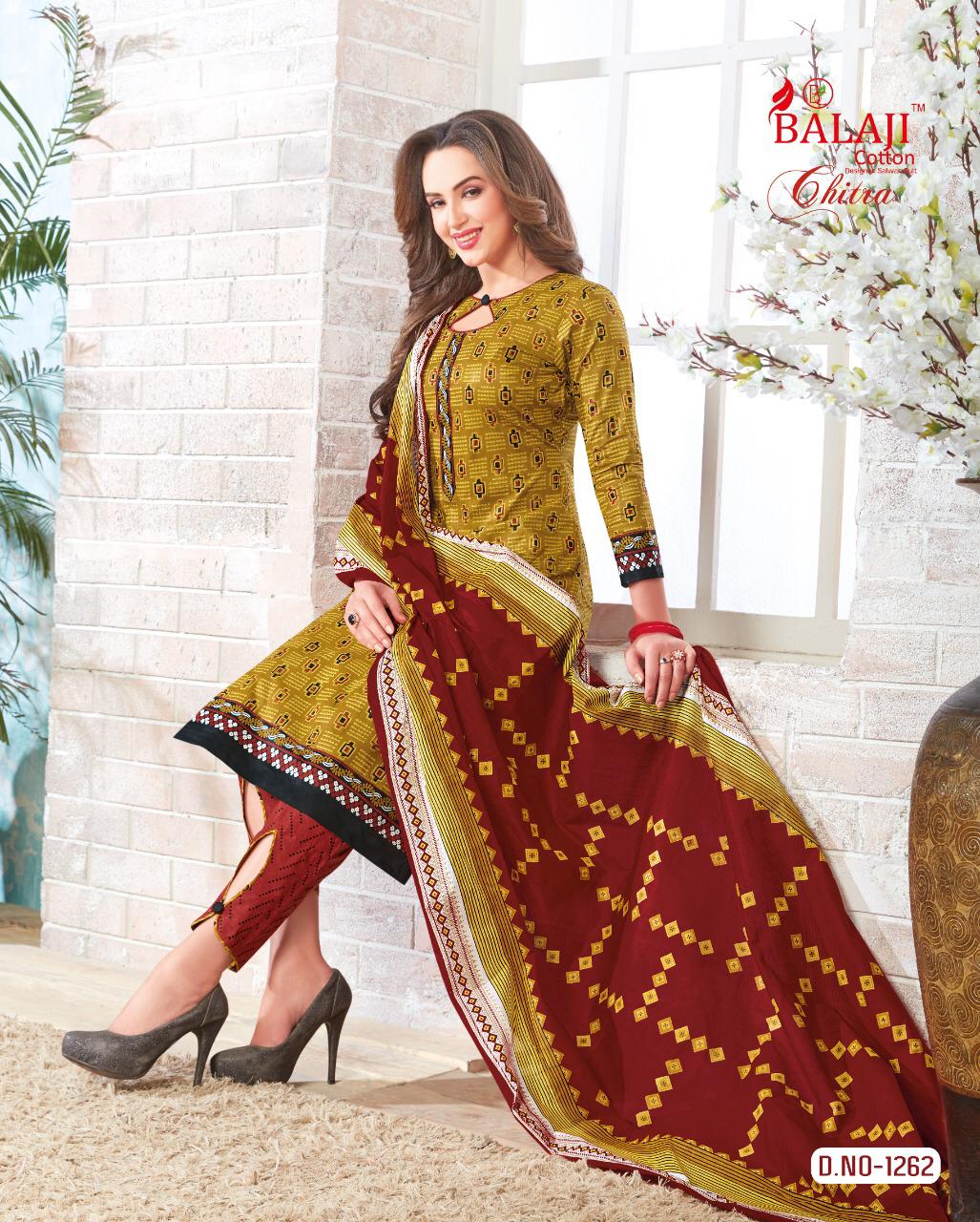 Chitra Vol 21 By Balaji Cotton 1246 Series Fancy Cotton Printed Salwar Kameez Catlog Wholesaler Sura...