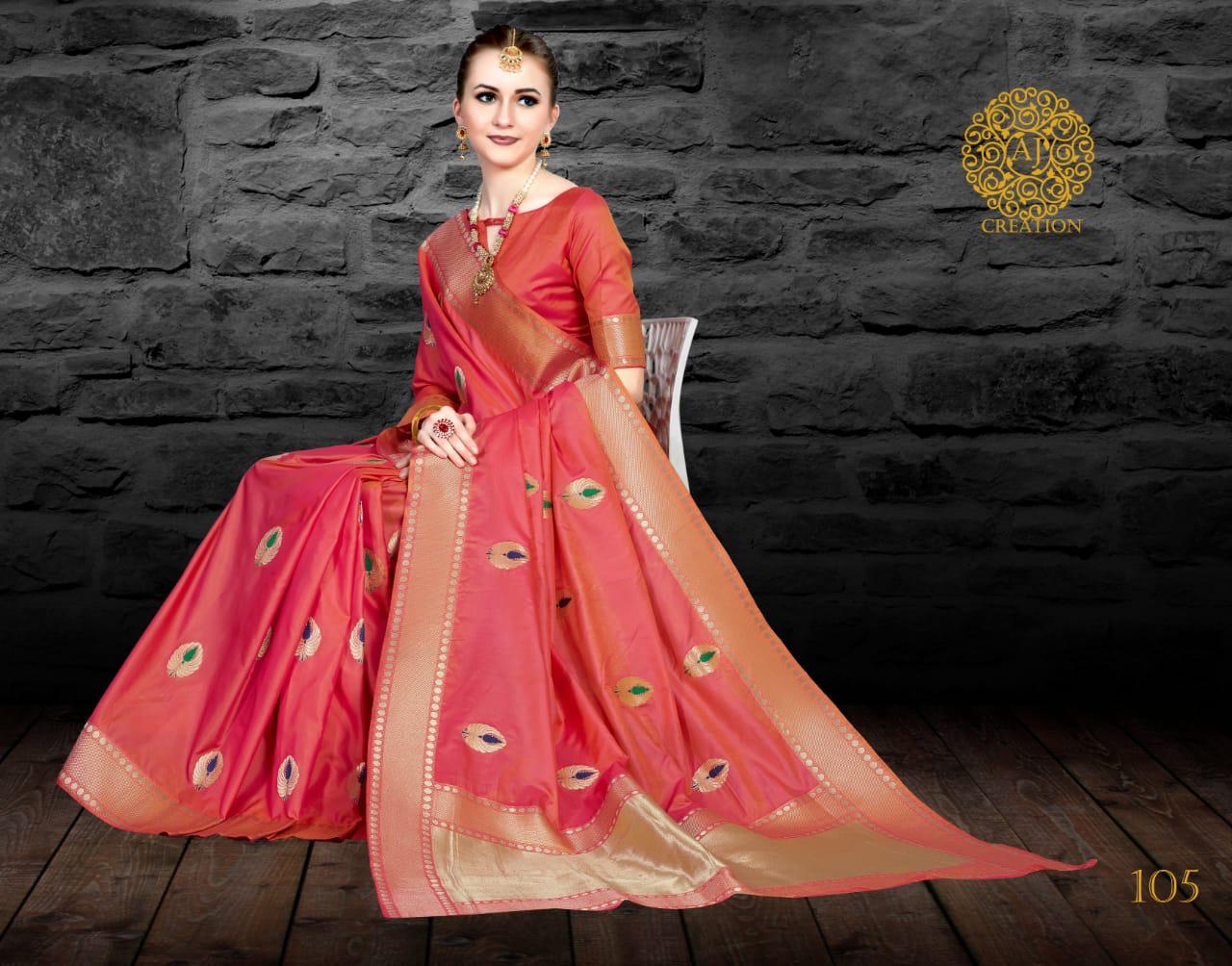 Heritage By Aj Creation 101 Series Fancy Party Wear Silk Saree Collection Wholesaler Surat