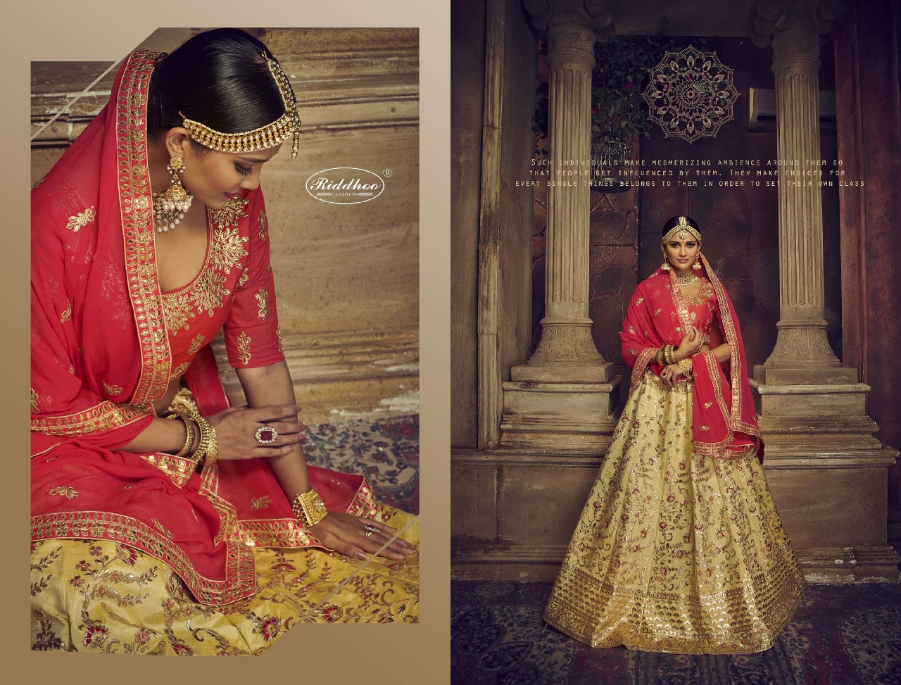 Riddhoo Hiranaya Designer Silk Base Lehenga Catlog Wholesale Dealer And Supplier Surat
