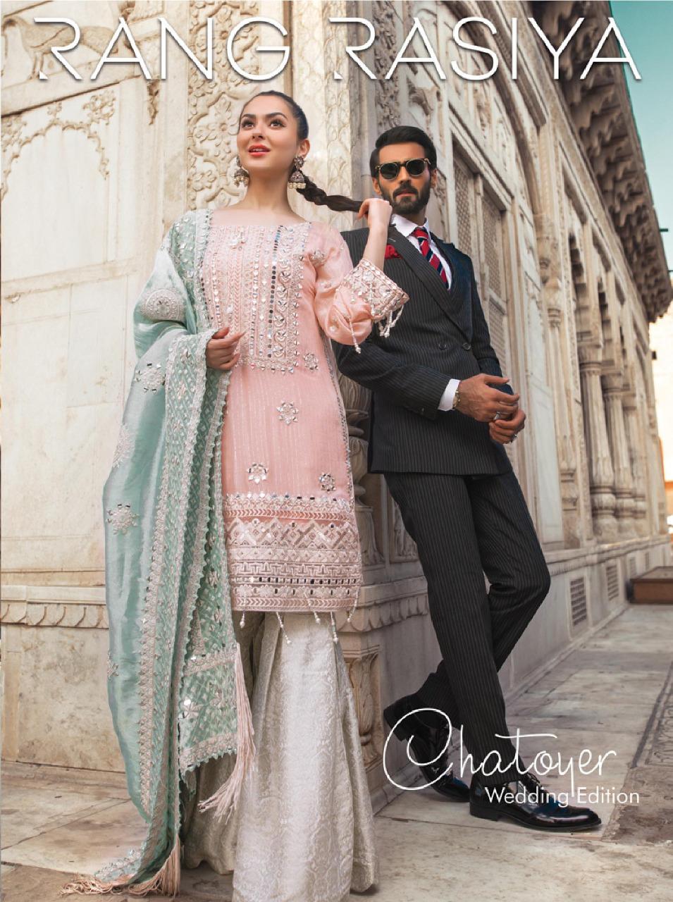 Rang Rasiya By M Fancy Designer Pakistani Suit Collection Wholesaler Surat