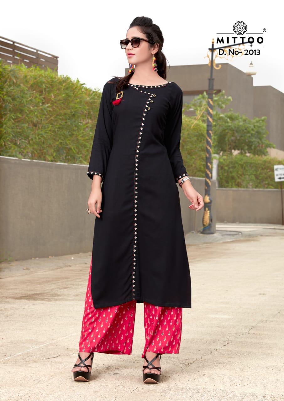 Panghat Vol 2 By Mittoo 2009 Series Designer Reyon Kurti With Plazzo Catlog Wholesaler Surat