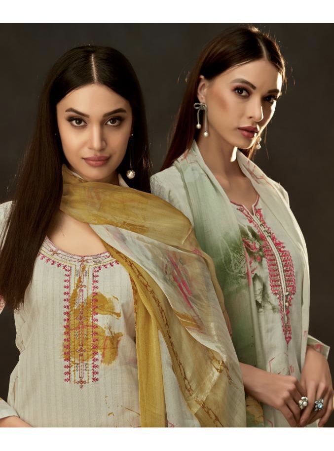 Haseena By Kala Fashion 2001 Series Fancy Fine Lawn Cotton Digital Printed Salwar Kameez Catlog Whol...