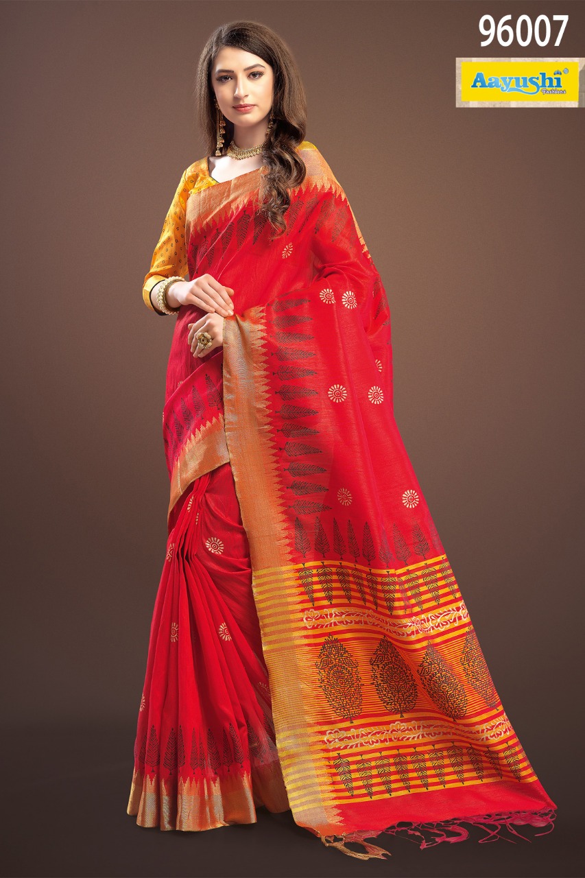 Aayushi Block Deal Vol 2 96007 Series Weaving Silk Sarees