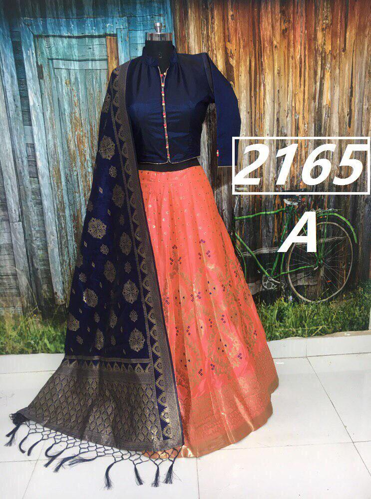 Ev Ethanic Villa 2019 Fancy Party Wear Silk Lehenga Collection Wholesaler Surat