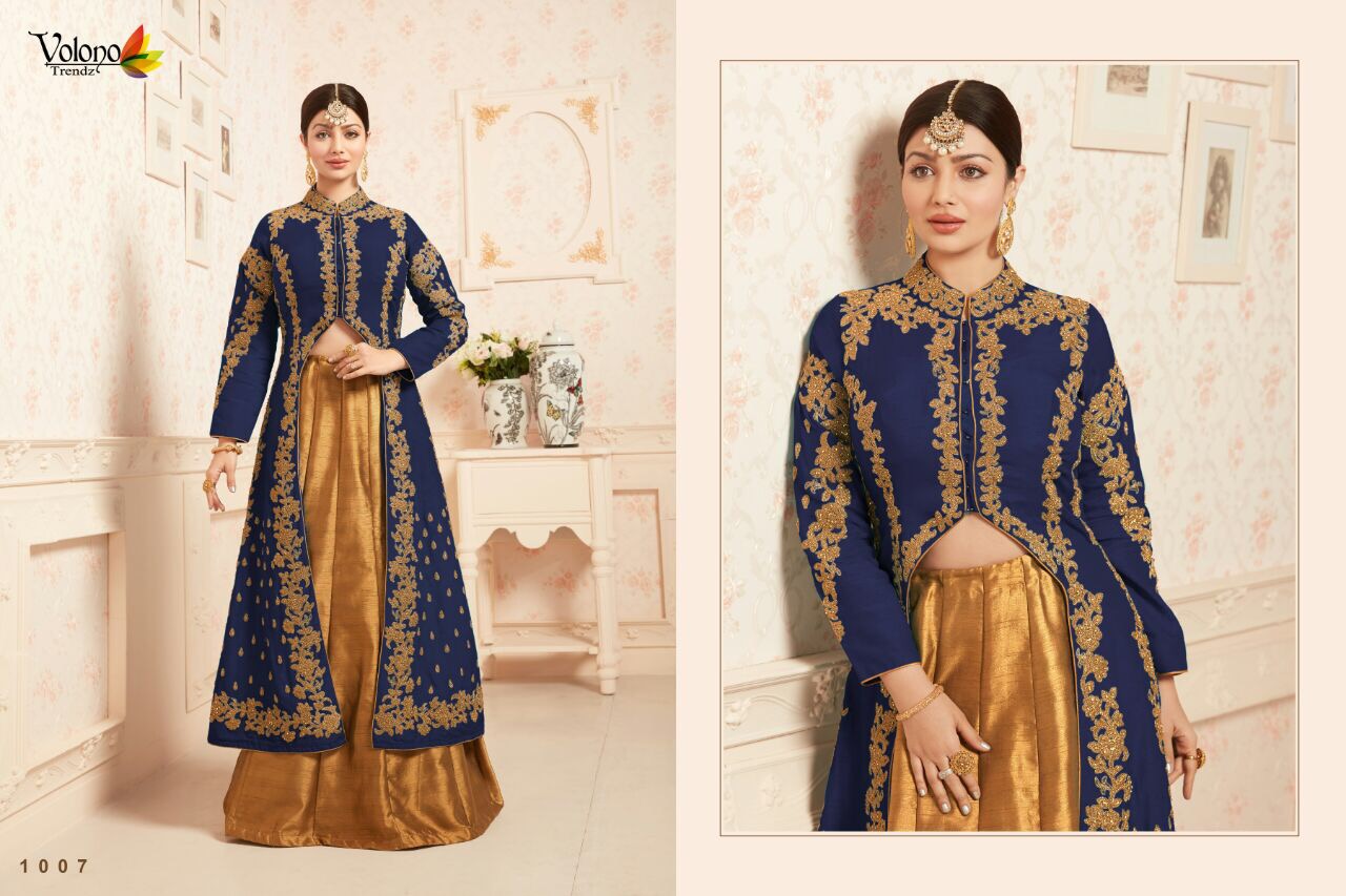 Veer Volono 1005 Series Designer Gown Suit Catlog Wholesale Dealer And Supplier Surat
