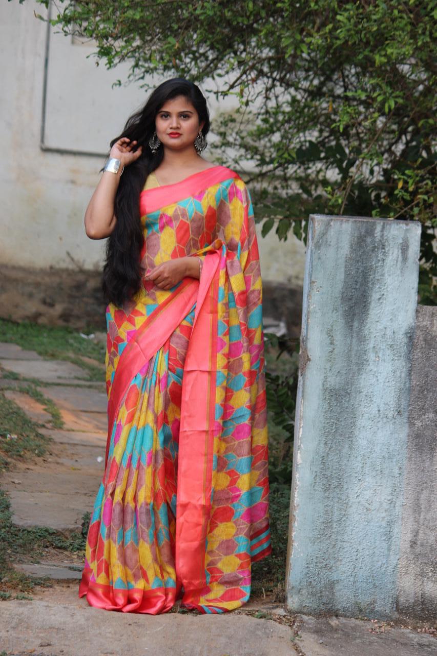 Fancy Soft Kota Cotton Saree Collection Wholesaler Surat