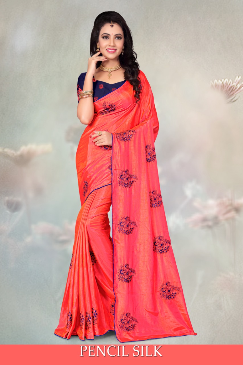 Pencil Silk By Right One Fancy Sana Silk Saree Collection Wholesaler Dealer Surat