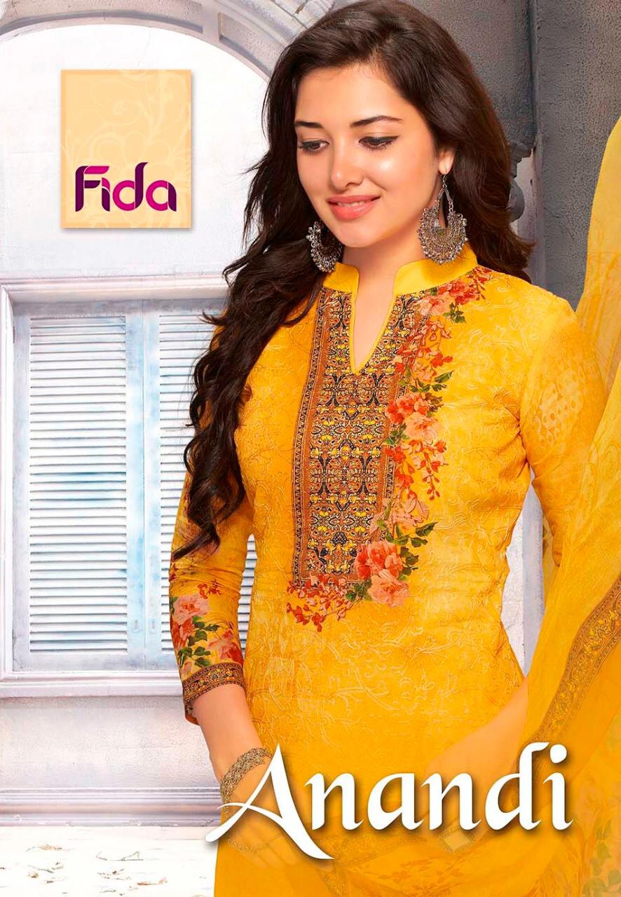 Anandi By Fida International 1001 Series Fancy Lawn Printed Salwar Kameez Catlog Wholesaler Surat