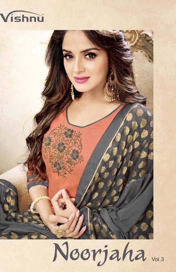 Noorjaha By Shree Vishnu 70001 Series Fancy Soft Cotton Silk Salwar Kameez Catlog Wholesaler Surat