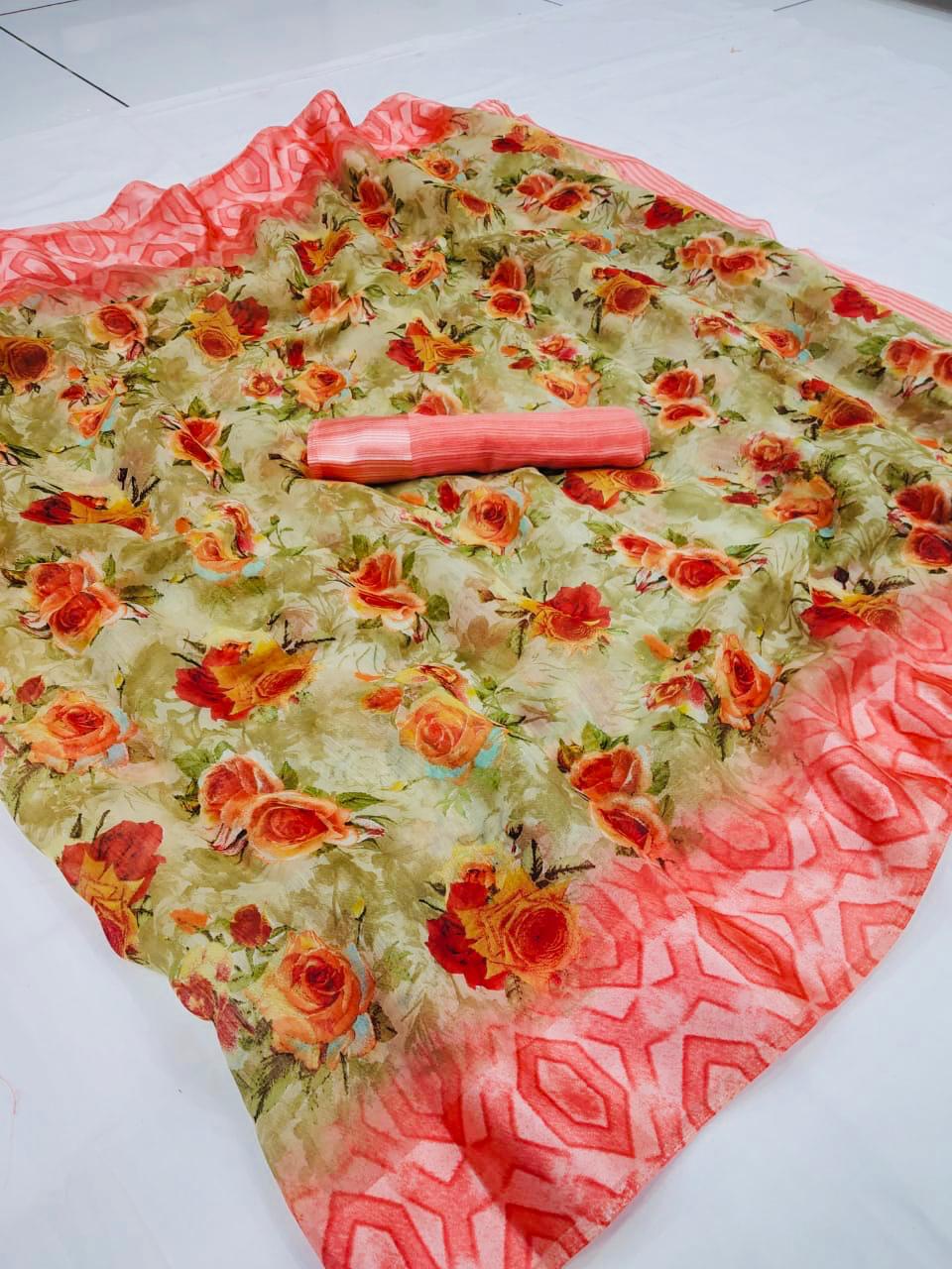 Kanchana Cotton Vol 3 By Shangrila Fancy Linen Cotton Printed Saree Catlog Wholesaler Surat