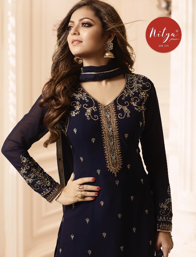 Nitya Vol 126 By Lt Fabrics 1001 Series Designer Georgette Party Wear Salwar Kameez Catlog Wholesale...