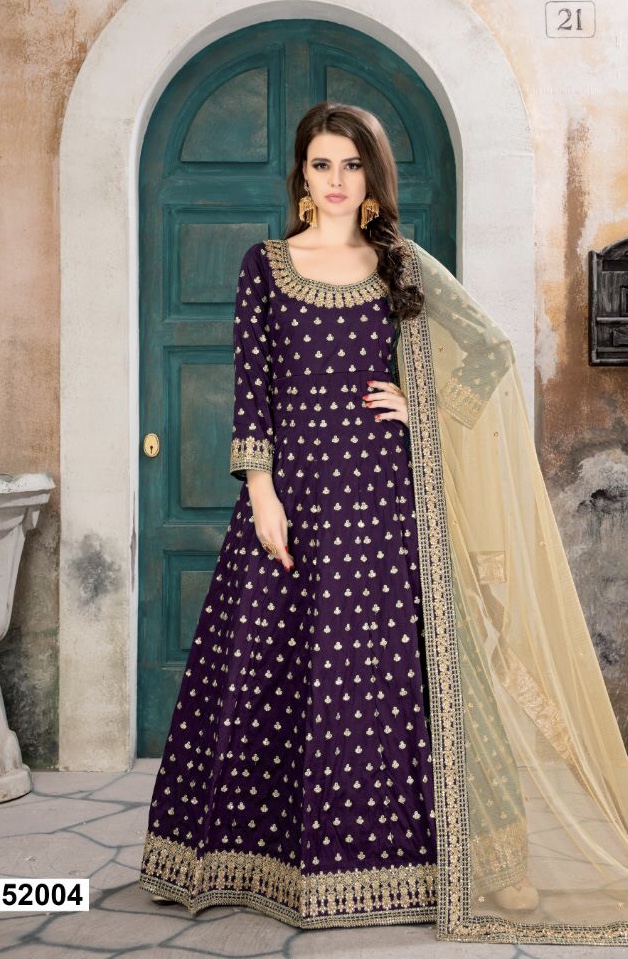 Twisha Aanaya 52000 Series Designer Party Wear Gaown Suit Catlogue Dealer Wholesale Price Gowns Whol...