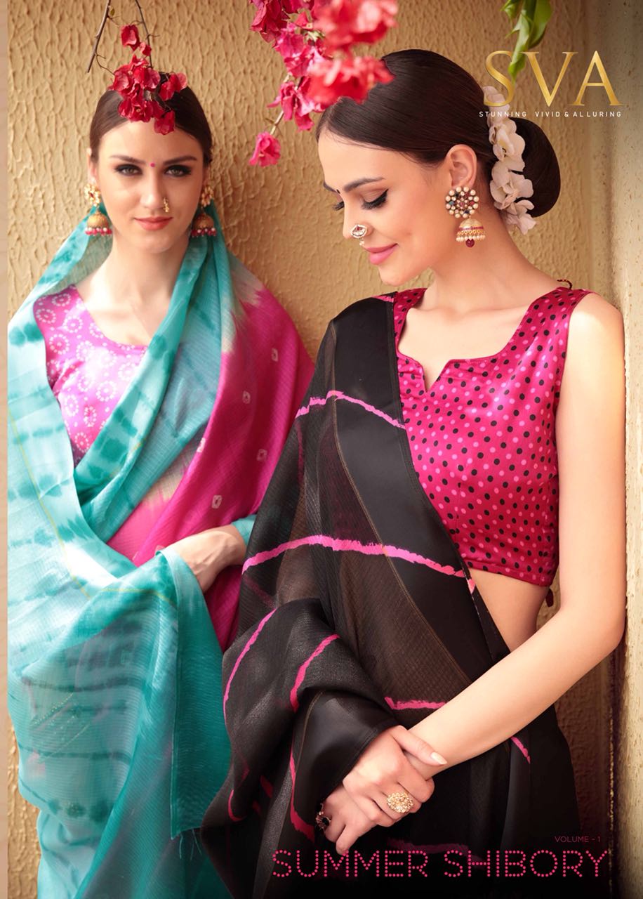 Sva Summer Sybory 57001 Series Designer Print Saree Dealer
