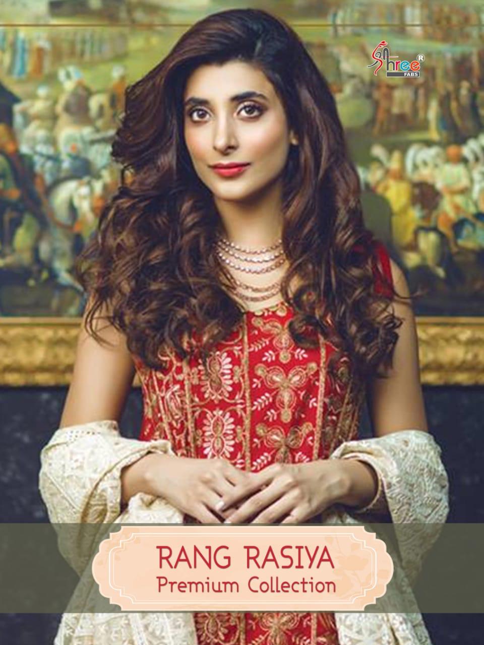 Rang Rasiya Premium Collection By Shree Fabs 8121 Series Fancy Pure Cotton Pakistani Salwar Kameez C...
