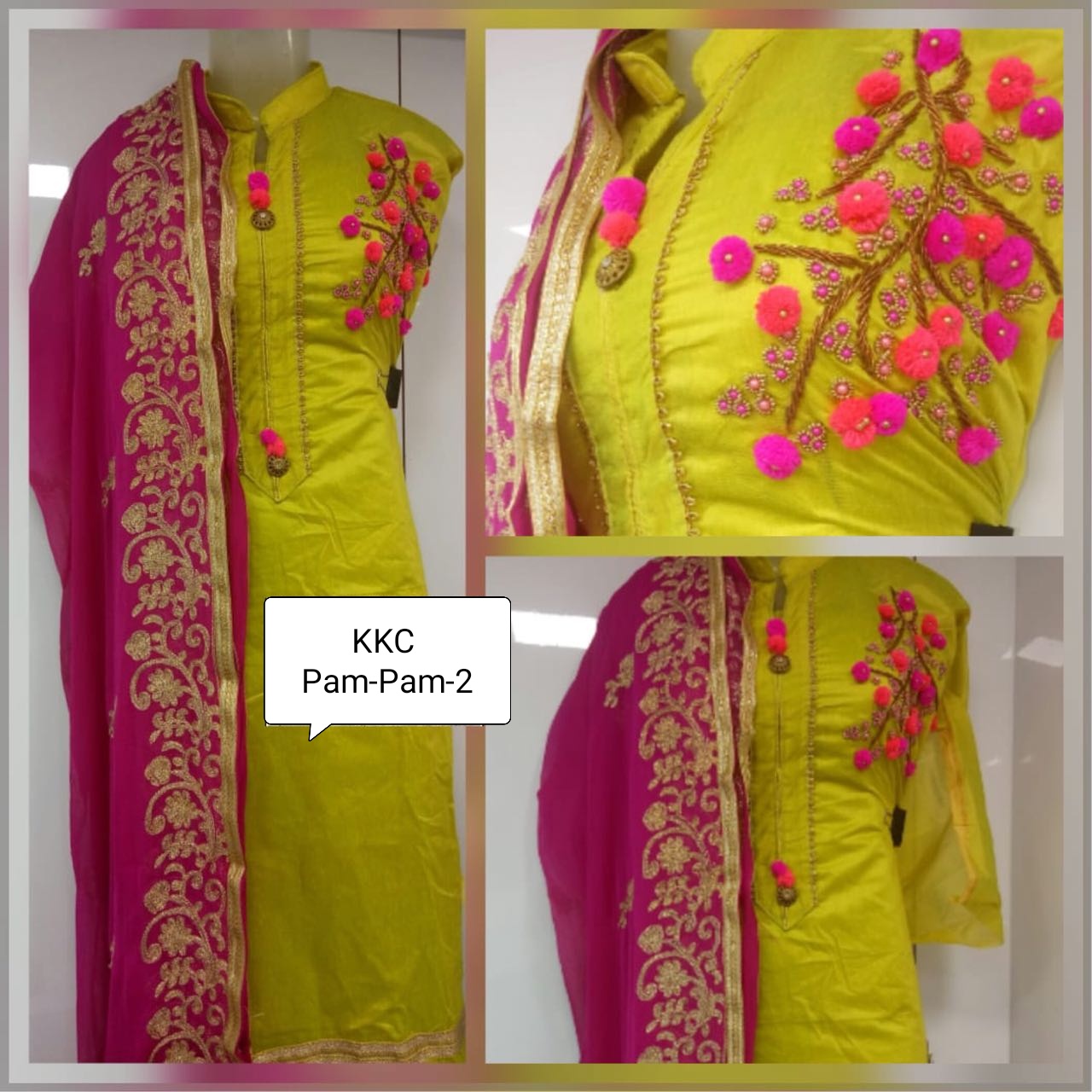 Pam Pam Vol 2 By Mf Mahaveer Fashion Fancy Modal Chanderi Papam Suit Collection Wholesaler Surat