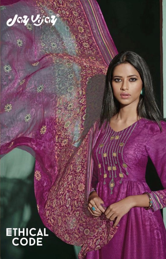 Ethical Code By Jay Vijay 4321 To 4331 Series Fancy Pashmina Digital Printed Pakistani Suit Catlog W...