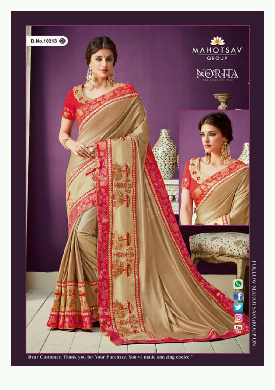 Mahotsav Shahnoor 10206 Series Designer Party Wear Saree Catlog Wholesale Dealer And Supplier Surat