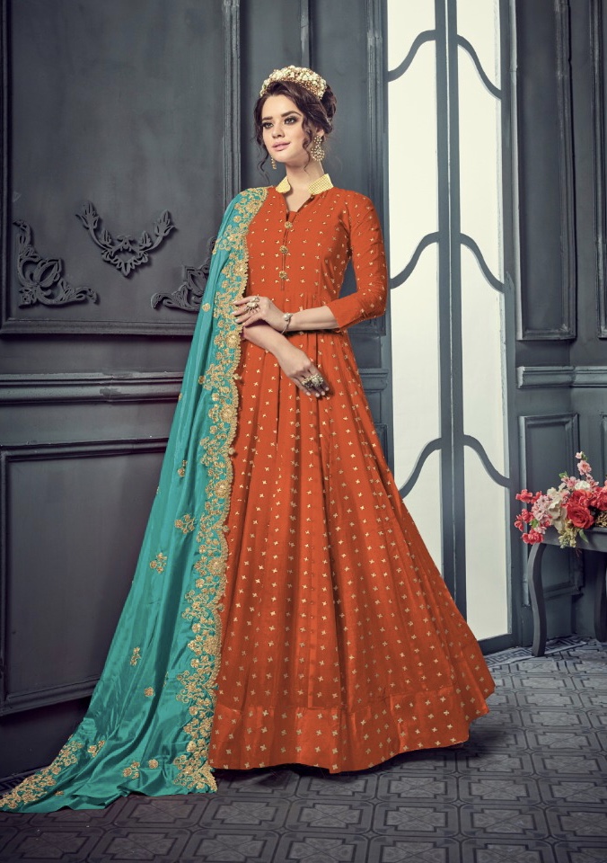 Eba Lifestyle 1008 New Colours Designer Party Wear Gown Wholesaler Surat