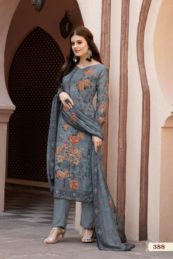 Gilly By Bela 387 Series Fancy Modal Satin Printed Salwar Kameez Wholesaler Surat