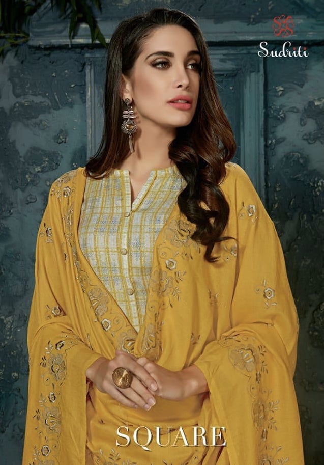 Square By Sudriti 902 Series Fancy Pashmina Twill Printed Salwar Kameez Catlog Wholesale Dealer Sura...