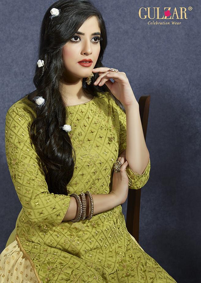 2301 Series By Gulzar Fancy Designer Suit With Ghaghra Wholesale Dealer Surat