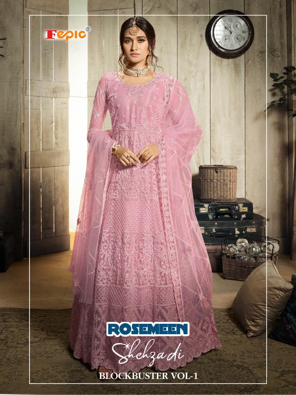 Rosemeen Shehzadi Blockbuster Vol 1 By Fepic Manufacturer Traders Surat Gujrat