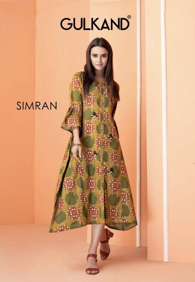 Simran Gulkand 13 Series Fancy Jaipuri Handloom Cotton Printed Kurti Collection Wholesaler Surat
