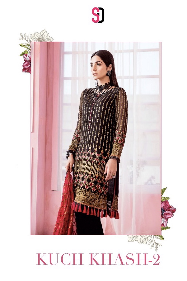 Kuch Khash Vol 2 By Shraddha Designer 2001 Series Fancy Georgette Emb Party Wear Salwar Kameez Whole...