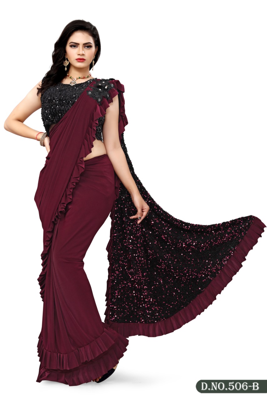 Latest Design Series 506 By Nitya Nx Ready To Wear Sarees With Blouse Manufacturer Traders Surat Guj...